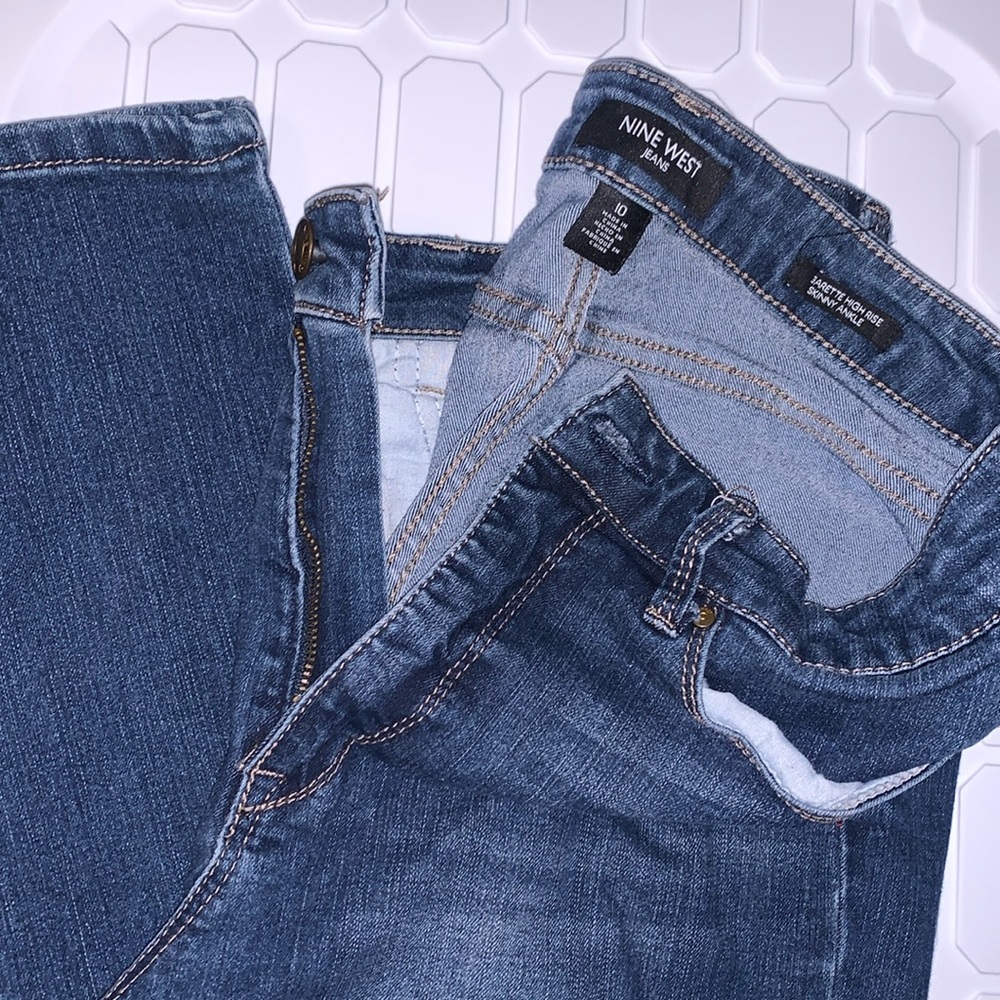 Nine West high rise skinny ankle